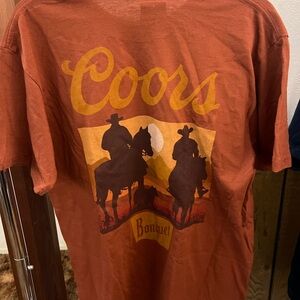 Coors Short Sleeve Tee with Western Design